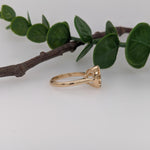 Classic Bezel Set Solitaire Ring Mount in Solid 14K Gold Round 9mm