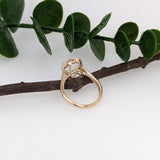 Classic Bezel Set Solitaire Ring Mount in Solid 14K Gold Round 9mm