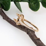 Unique Cushion Cut Semi-Mount Ring with Natural Earth-Mined Diamonds & Black Enamel in Solid 14K Gold | 7×5mm | Customizable