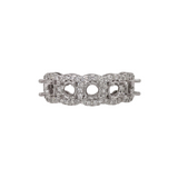 Gorgeous Ring Semi Mount w Diamond Accents