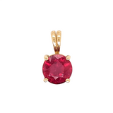 2.8ct Solitaire Round Ruby Pendant