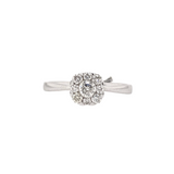 Diamond Ring in Solid 14K White Gold | Earth Mined Diamonds