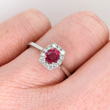 Beautiful Oval Ring Semi Mount in Solid  Gold with Diamond Accents