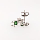 Elegant Emerald, Ruby, Yellow Sapphire and Orange Sapphire Studs with Diamond
