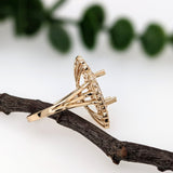 Statement Heirloom Jewelry - 14K Solid Gold Ring Setting, Natural Diamonds, Intricate Design, Customizable | Oval Shape 12x10mm