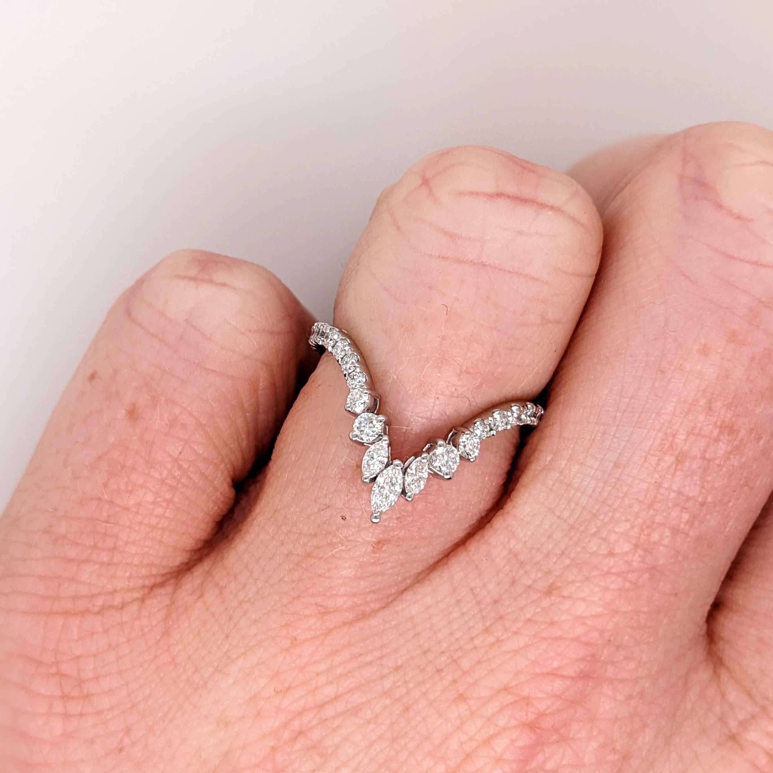 Stackable Diamond Band Ring in Solid 14K Gold | Earth Mined Diamonds