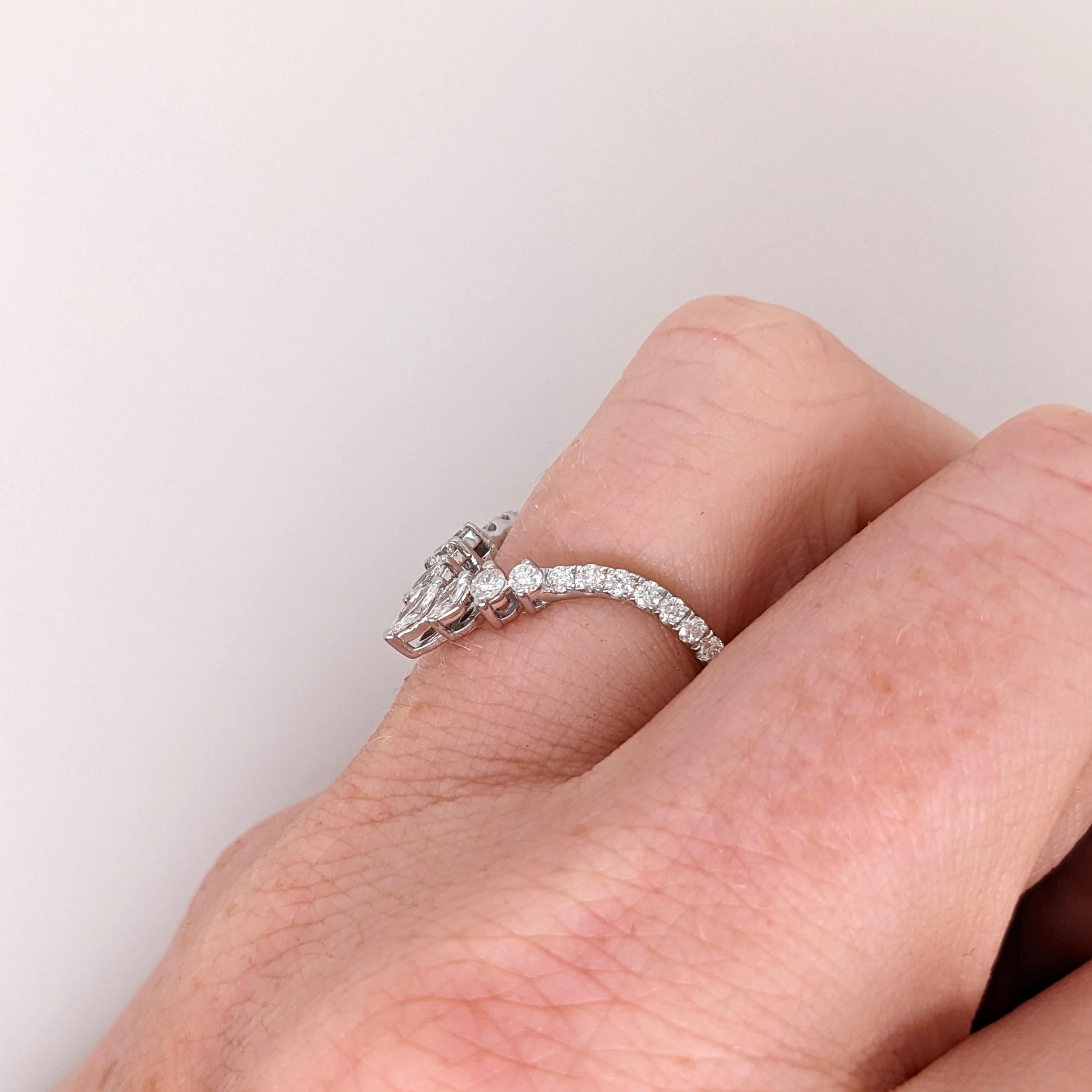 Stackable Diamond Band Ring in Solid 14K Gold | Earth Mined Diamonds