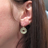 Beautiful Dangle Earring Semi Mount w Flush Set Diamond Accents