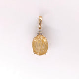 Lia 14K Gold Semi Mount Diamond Pendant