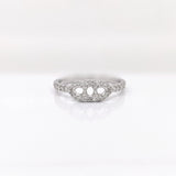 Oval Cut Semi-Mount Ring in Solid 14K Gold with Earth-Mined Diamonds – 3x2.5mm