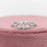 Oval Cut Semi-Mount Ring in Solid 14K Gold with Earth-Mined Diamonds – 3x2.5mm