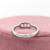 Oval Cut Semi-Mount Ring in Solid 14K Gold with Earth-Mined Diamonds – 3x2.5mm