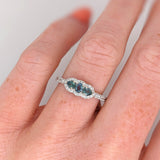 Oval Cut Semi-Mount Ring in Solid 14K Gold with Earth-Mined Diamonds – 3x2.5mm