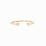 Diamond Open Band Ring | Earth Mined Diamonds | Stackable Band Ring