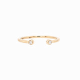 Diamond Open Band Ring | Earth Mined Diamonds | Stackable Band Ring