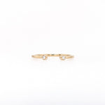 Diamond Open Band Ring | Earth Mined Diamonds | Stackable Band Ring