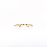 Diamond Open Band Ring | Earth Mined Diamonds | Stackable Band Ring