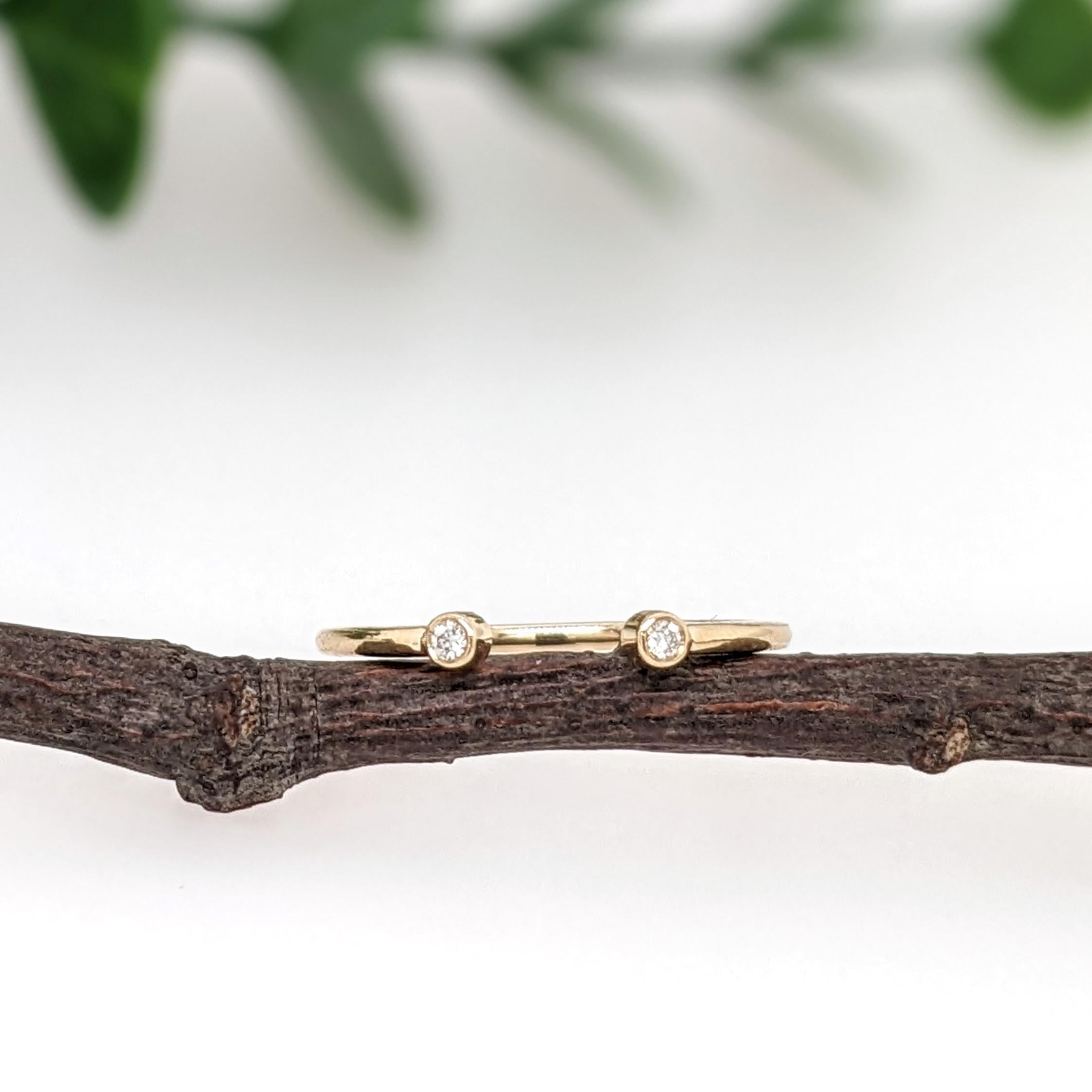 Diamond Open Band Ring | Earth Mined Diamonds | Stackable Band Ring