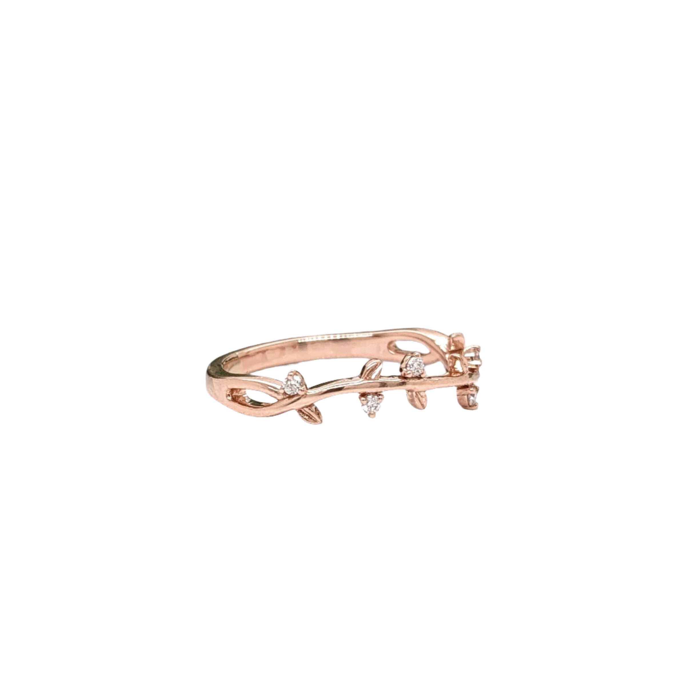 Diamond Band Ring in Solid 14K Gold | Earth Mined Diamonds