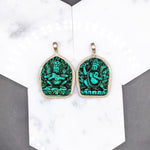 Natural Turquoise Pendant in Solid Vermeil | Bezel Set | Statement Jewelry