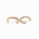 Diamond Huggies Earrings in Solid 14K Gold | Earth Mined Diamonds
