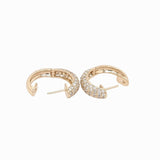 Diamond Huggies Earrings in Solid 14K Gold | Earth Mined Diamonds