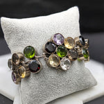 Peridot, Lemon Quartz, Garnet and Amethyst Bracelet in Solid Vermeil | Bezel Set