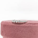Dainty Diamond Band Ring w Natural Earth Mined Diamonds in Solid 14k Gold | Stackable Band | Customizable
