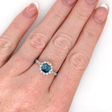 Natural Round Brilliant Cut London Blue Topaz – Calibrated Loose Faceted Gemstone for Jewelry Making