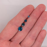 Natural Round Brilliant Cut London Blue Topaz – Calibrated Loose Faceted Gemstone for Jewelry Making