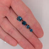 Square Cushion Cut London Blue Topaz Loose Gemstone