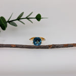 Square Cushion Cut London Blue Topaz Loose Gemstone