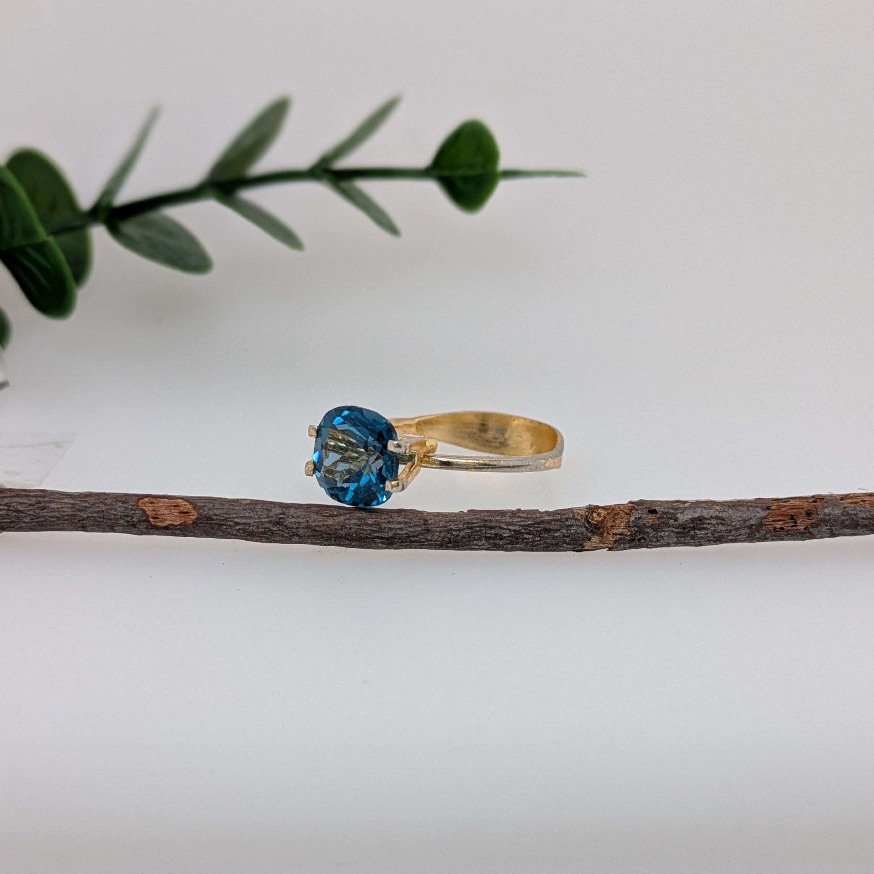 Square Cushion Cut London Blue Topaz Loose Gemstone
