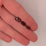 Natural Emerald Cut Red Garnet – Calibrated Loose Faceted Gemstone for Jewelry Making