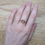 Beautiful Double Baguette Ring Semi Mount w Diamond Accents
