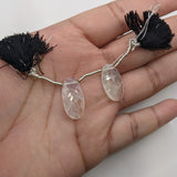Natural Untreated Rainbow Moonstone | Drilled Matching Pair | Oval Shape- Side Drilled Beautiful Gemstones | 21x11mm