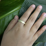 Groove 6mm Men's Wedding Band: Solid 14k Yellow Gold