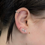 14K Gold Everyday Wear Huggies Hoop Earrings for Women and Girls