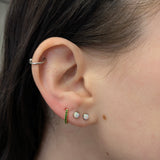 14K Gold Everyday Wear Huggies Hoop Earrings for Women and Girls