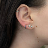 14K Gold Everyday Wear Huggies Hoop Earrings for Women and Girls