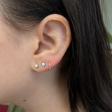 14K Gold Everyday Wear Huggies Hoop Earrings for Women and Girls