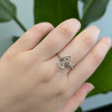 Stella 14K Solid Gold Solitaire Ring Mount | PE 11.5x6.7mm