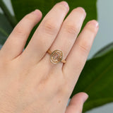 Evelina 14K Solid Gold Solitaire Ring Mount | Oval 10x8mm