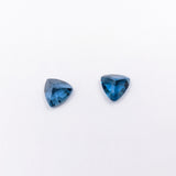 Natural Trillion Cut London Blue Topaz – Calibrated Loose Faceted Gemstone for Jewelry Making