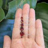 Natural Round Brilliant Cut Red Garnet – Calibrated Loose Faceted Gemstone for Jewelry Making