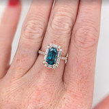 Statement Ring Semi Mount w Baguette Diamond Accents