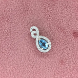 Infinity Loop Design Pendant Setting w Diamond Accents