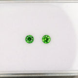 Natural Vivid Green Tsavorite Garnet 4mm Round Cut – Forest Green Loose Gemstone, Rare Brilliant Collector Stone