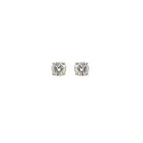 Lab Diamond Stud Earrings in 14K Solid Gold | Round Shape 5mm 6mm | Customizable