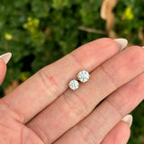 Lab Diamond Stud Earrings in 14K Solid Gold | Round Shape 5mm 6mm | Customizable